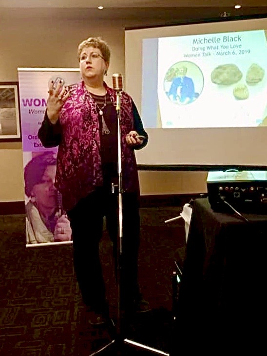 Michelle Presenting at Women Talk Conference